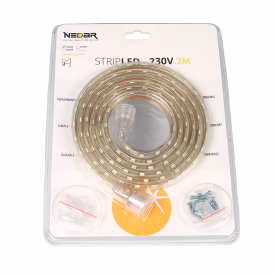 Kit de bande lumineuse LED, segment d'extension de 1m/2m/5m avec éclairage Flexible certifié Ce