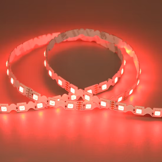 Mini 5mm 6mm 7mm largeur SMD 2835 S forme zigzag pliable Flex néon bande d'éclairage LED pour signalisation panneau canal LED lettre