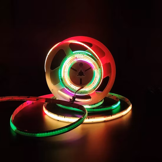 Bande lumineuse LED adressable, Flexible, COB, RGB, couleur de rêve intelligente, numérique, 5V, haute densité, sans Spot, 480 diodes/M, Sk6812