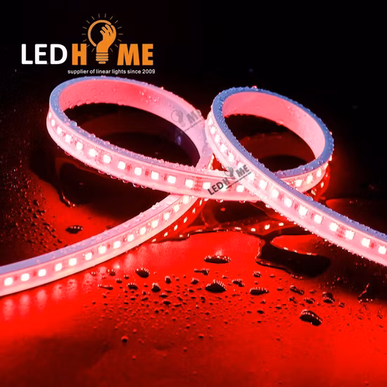 Tube de Silicone flexible et étanche IP67, corde flexible au néon, bandes lumineuses LED