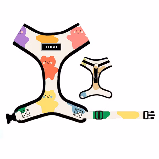 Vêtements pour animaux de compagnie, vente en gros, nouveaux produits à la mode, harnais pour chien, gilet mignon pour petits chiens, pour promener les chiens